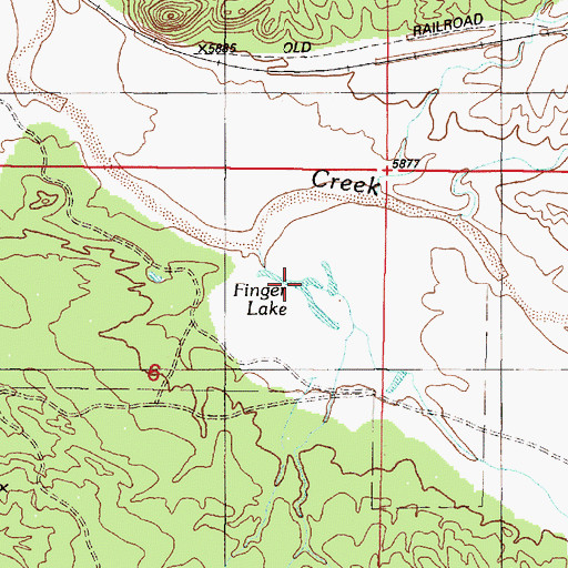 Topographic Map of Finger Lake, NM