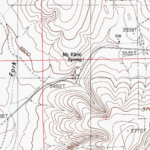 Topographic Map of Frank Jones Ranch, NM