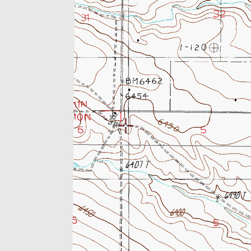 Topographic Map of Fulingim Ranch, NM