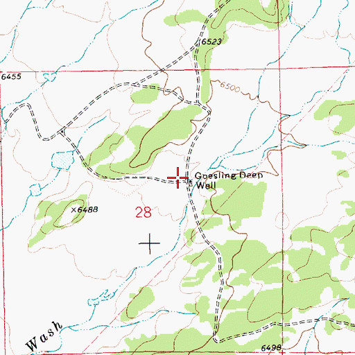 Topographic Map of Goesling Deep Well, NM