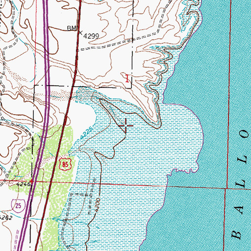 Topographic Map of Greenhorn Arroyo, NM