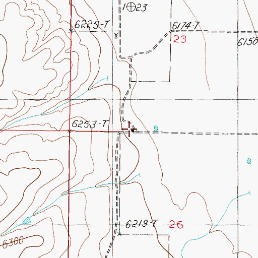 Topographic Map of Gustin Ranch, NM