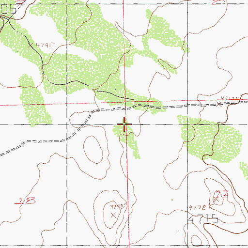 Topographic Map of Horse Canyon, NM