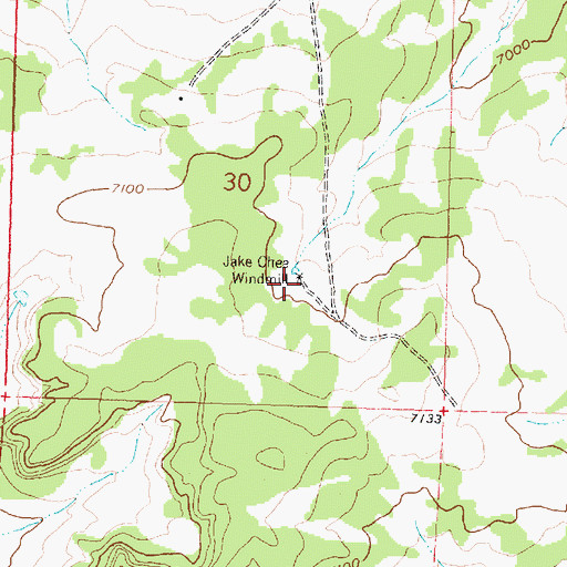Topographic Map of Jake Chee Windmill, NM