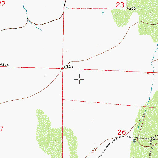 Topographic Map of Jones Spring Draw, NM