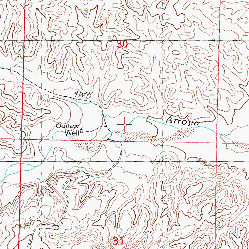 Topographic Map of Jug Canyon, NM