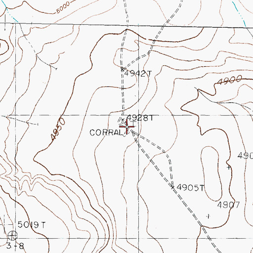Topographic Map of Larson Windmill, NM