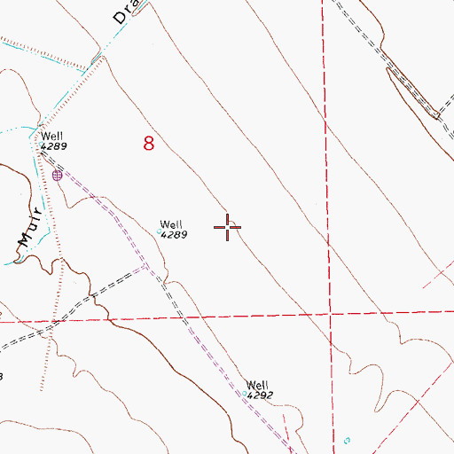 Topographic Map of Lawrence Well, NM
