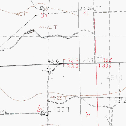 Topographic Map of Lookout Well, NM