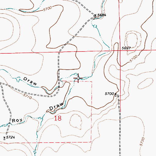 Topographic Map of Matilda Roy Draw, NM