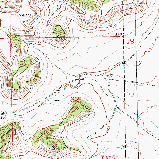Topographic Map of Middle Canyon, NM