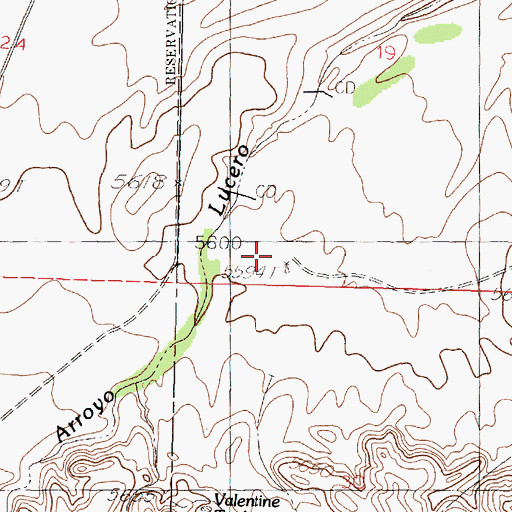 Topographic Map of Millet Windmill, NM
