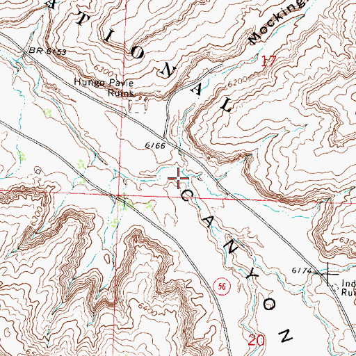 Topographic Map of Mockingbird Canyon, NM