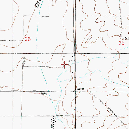 Topographic Map of Montoya Ranch, NM