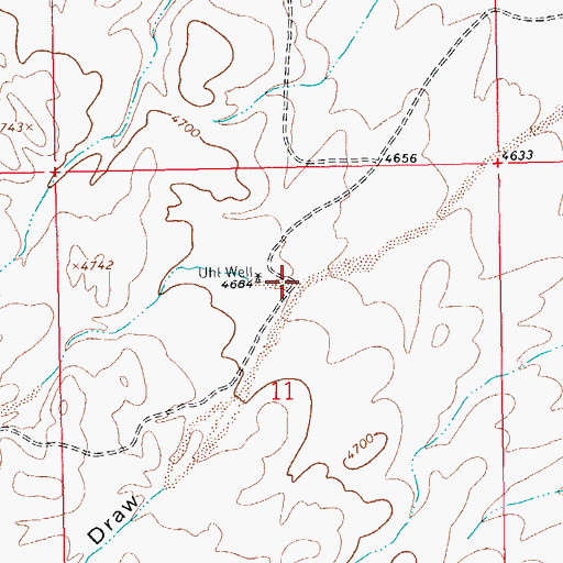 Topographic Map of Nelson Draw, NM