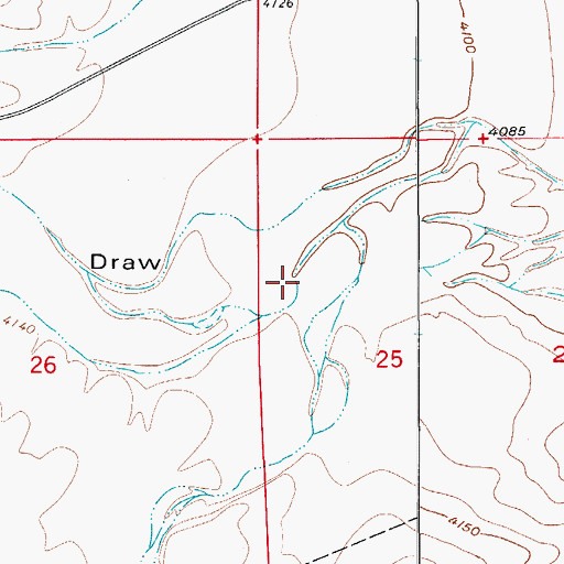 Topographic Map of New Tank Draw, NM