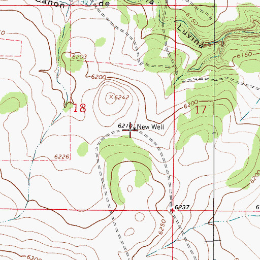Topographic Map of New Well, NM