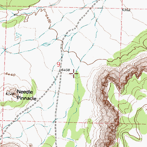Topographic Map of Ojo Canyon, NM