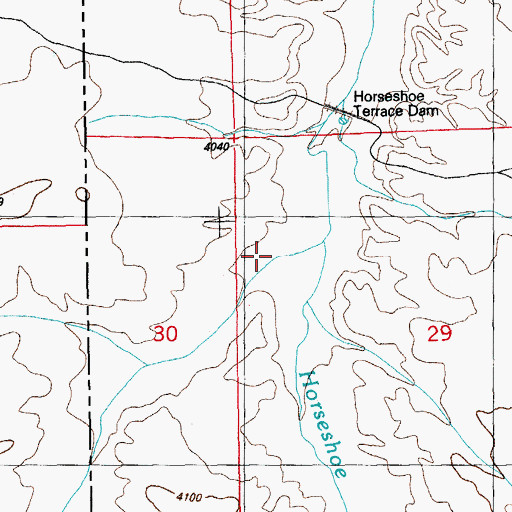 Topographic Map of Olney Well Draw, NM