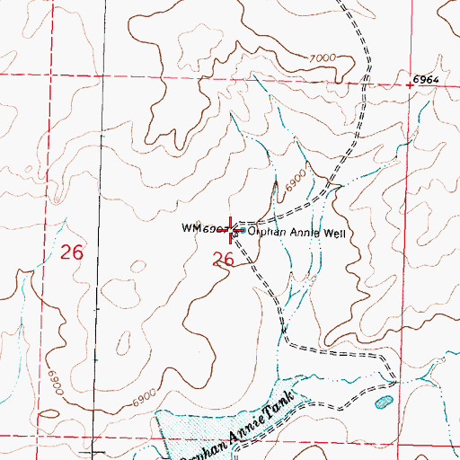 Topographic Map of Orphan Annie Well, NM