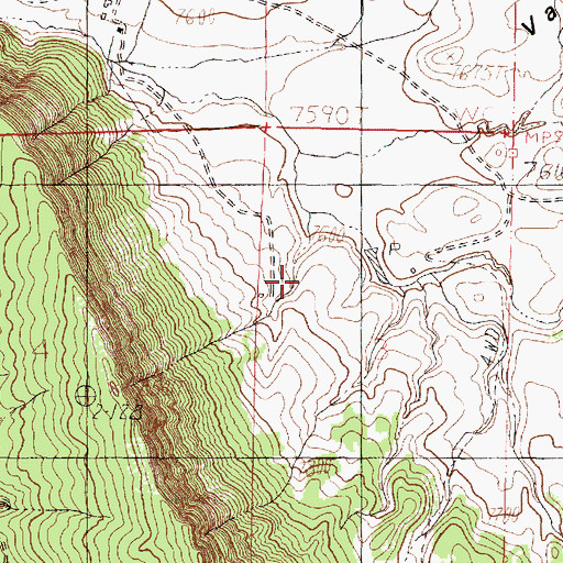 Topographic Map of Prince Ranch, NM