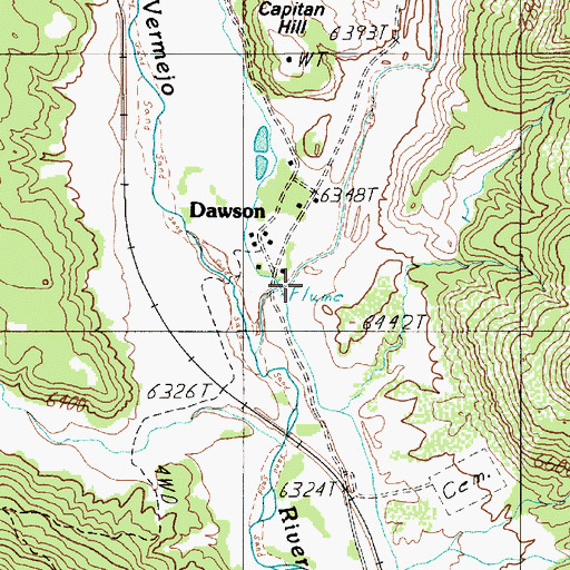 Topographic Map of Rail Canyon, NM