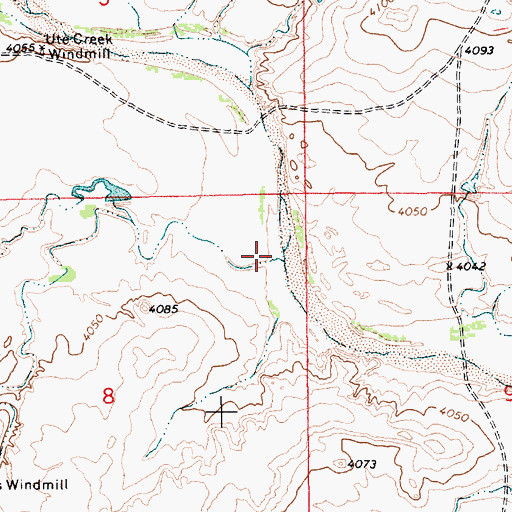 Topographic Map of Ramirez Draw, NM