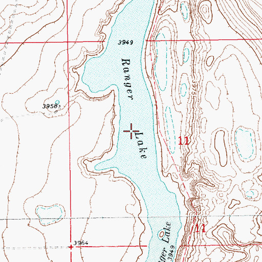 Topographic Map of Ranger Lake, NM