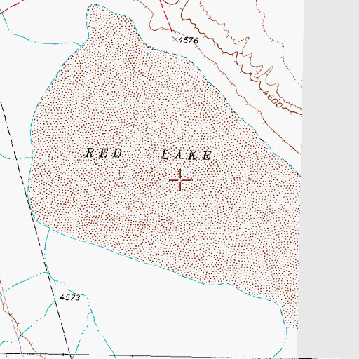 Topographic Map of Red Lake, NM