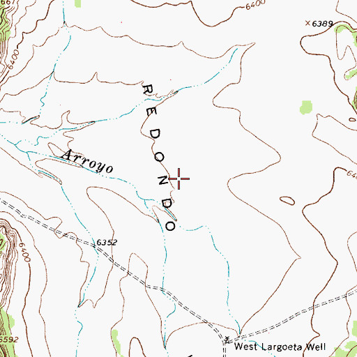 Topographic Map of Redondo Valle, NM