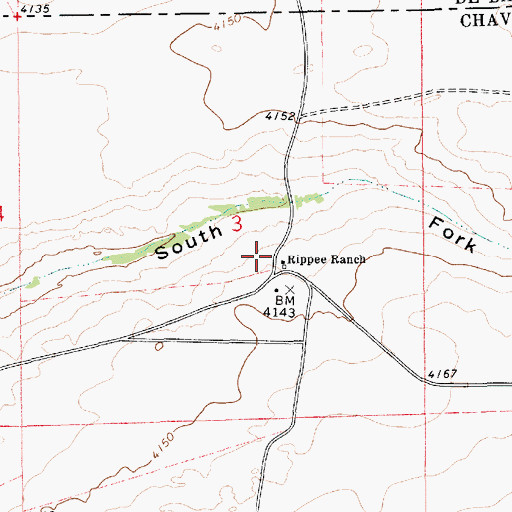 Topographic Map of Rippee Ranch, NM