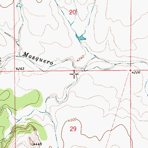 Topographic Map of Salitre Canyon, NM