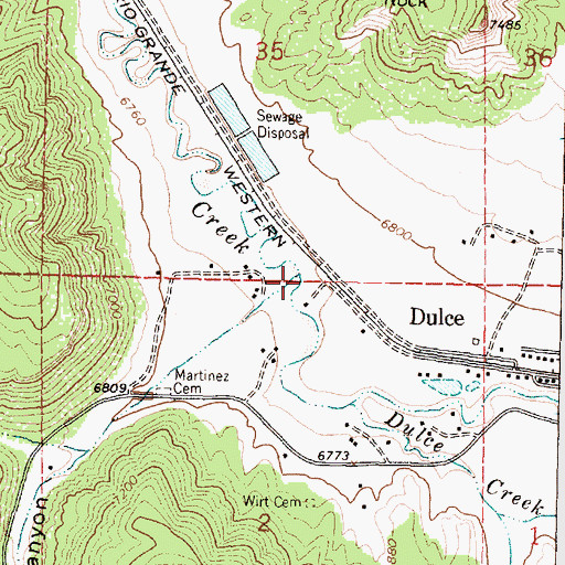 Topographic Map of Sawmill Canyon, NM
