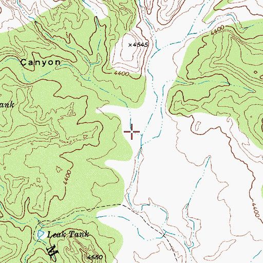 Topographic Map of Seco Canyon, NM