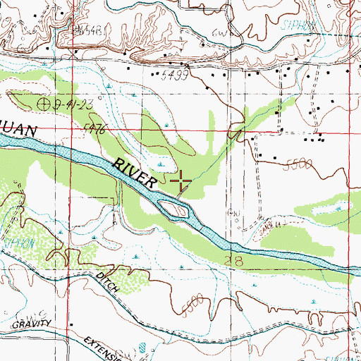 Topographic Map of Slane Canyon, NM