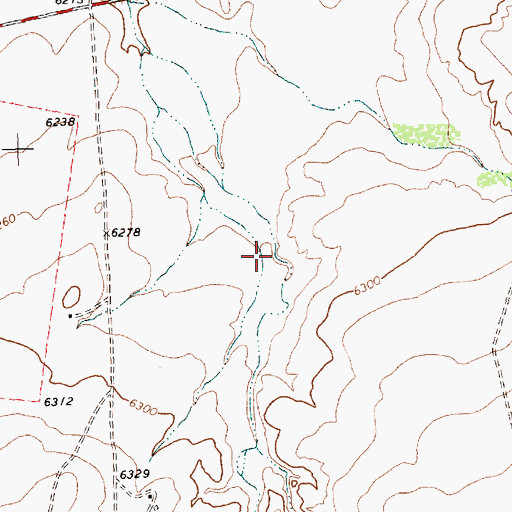 Topographic Map of Soft Water Canyon, NM