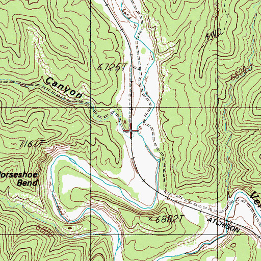 Topographic Map of Speilman Canyon, NM