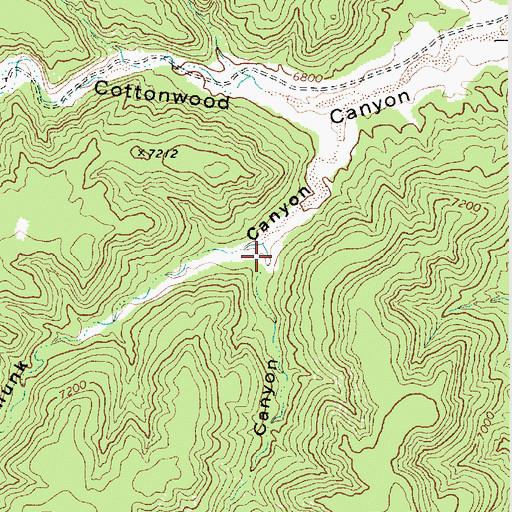 Topographic Map of Spruce Canyon, NM