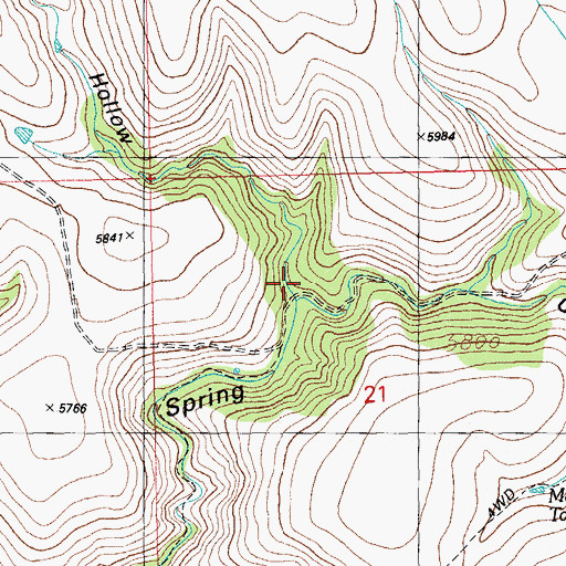 Topographic Map of Steep Hollow, NM