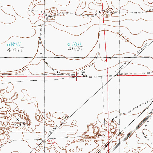 Topographic Map of Stewart Ranch, NM