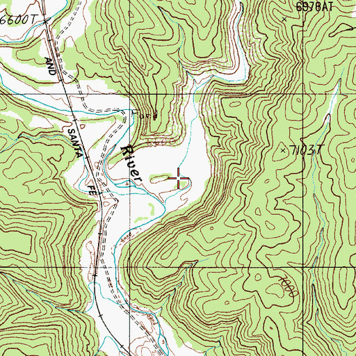 Topographic Map of Stout Canyon, NM