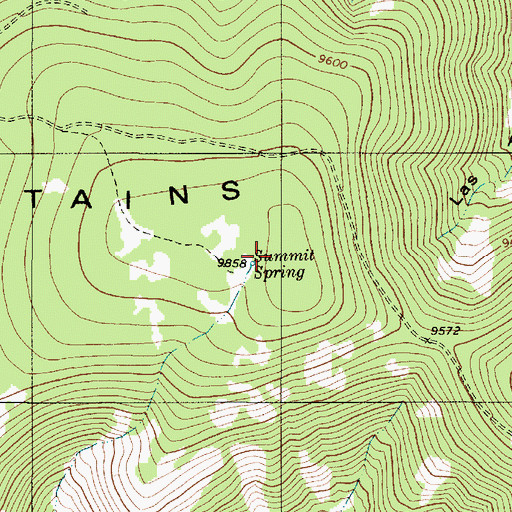 Topographic Map of Summit Spring, NM