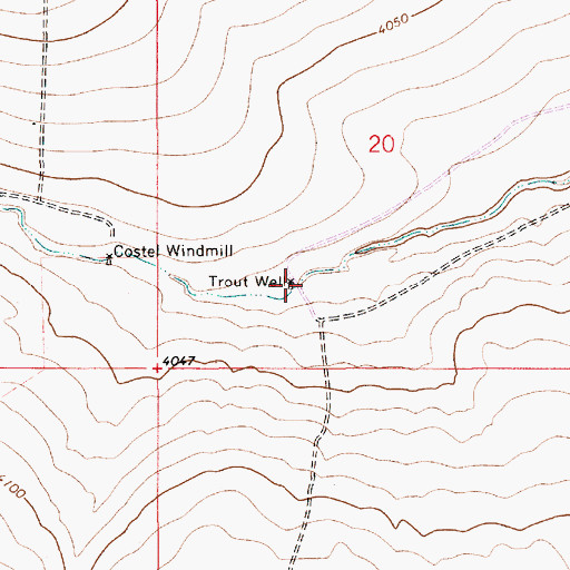 Topographic Map of The Well, NM