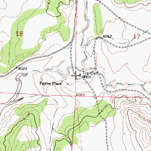Topographic Map of Tin Can Well, NM