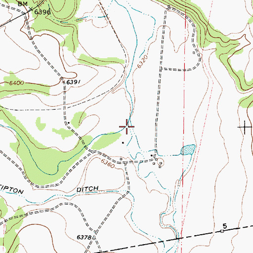 Topographic Map of Tipton Creek, NM
