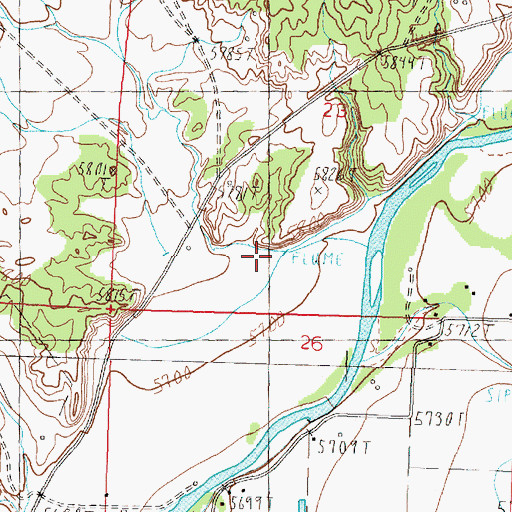Topographic Map of Tucker Canyon, NM