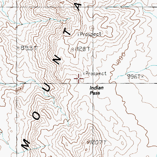 Topographic Map of Old Pope Mine, AZ
