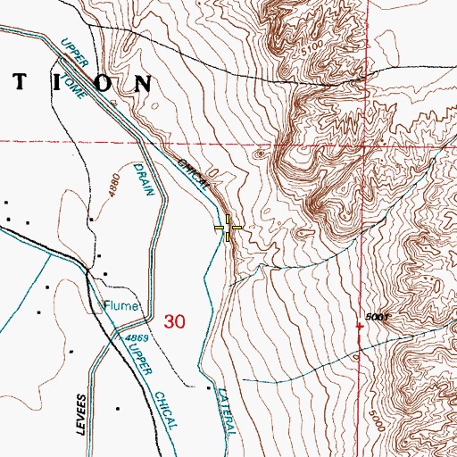 Topographic Map of Upper Chical Lateral, NM