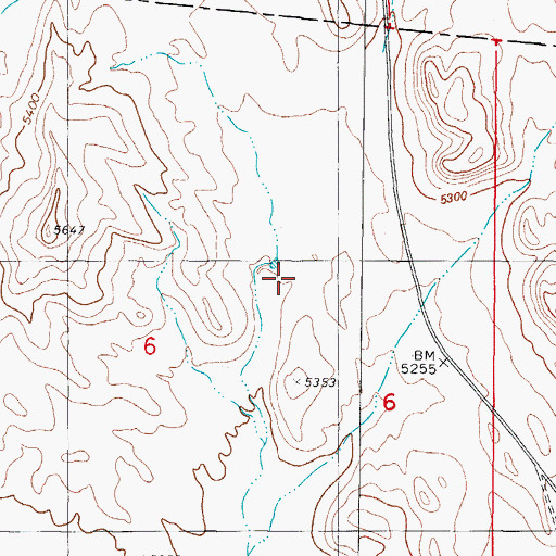 Topographic Map of Withers Ranch, NM