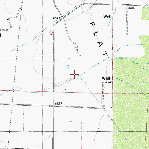 Topographic Map of Sabinata Flat Arroyo, NM